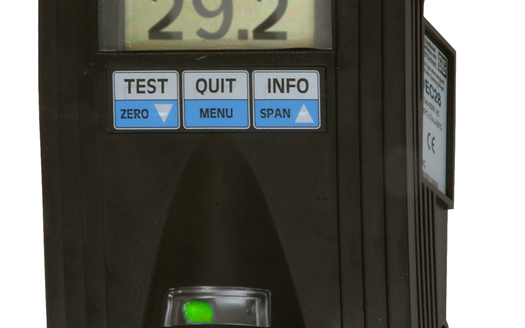 GfG EC28DA – gasdetektor med display og alarm
